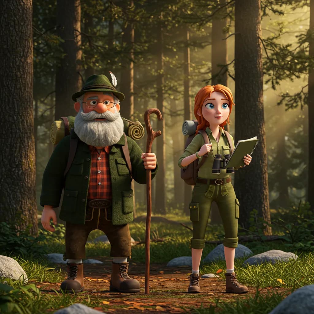 Herr Gruber und Frau Schmidt im Schwarzwald