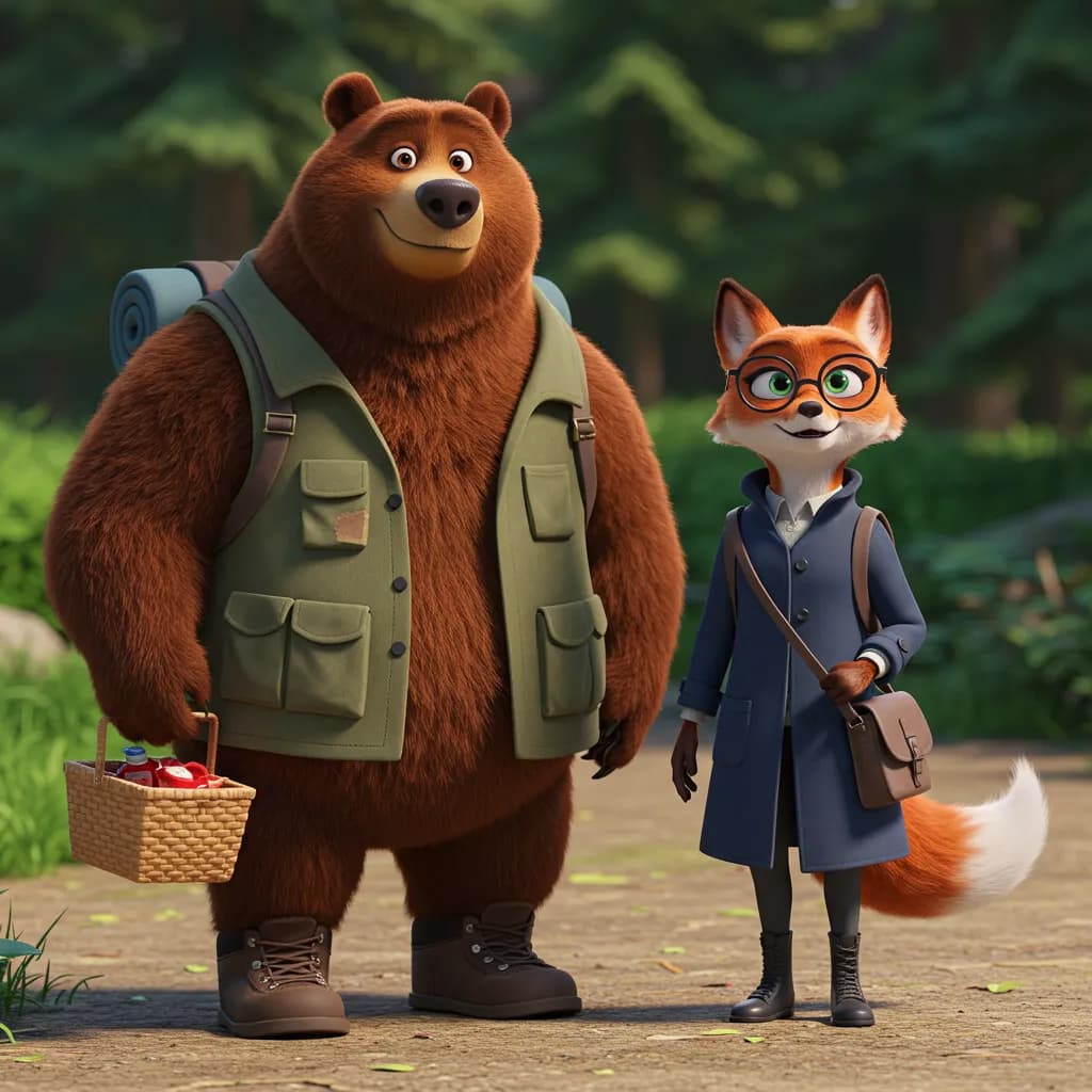 Bruno und Fina am Zielbahnhof